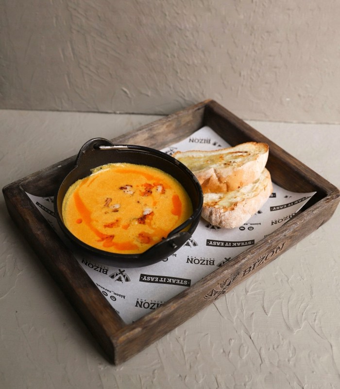 Тыквенный том ям с креветками