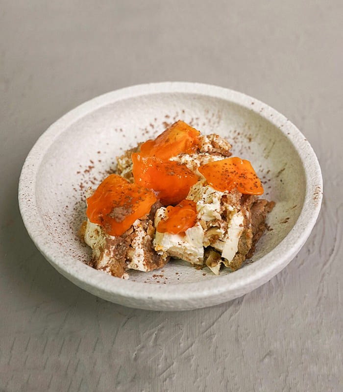 Тирамису с хурмой